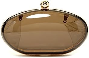 Pink Cosmo Women's Acrylic Oval Shape Box Clutch