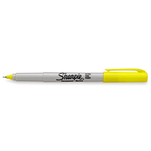 Sharpie Color Burst Permanent Marker, Ultra-Fine Point, Yellow (1948365)