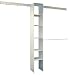 Rubbermaid 85710 FastTrack FreeSlide 5-to-8-Foot Expandable Clothes Organizer with Melamime Tower