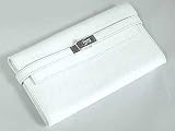 (エルメス)HERMES ケリーロングウォレット 二つ折り長財布 ヴォーエプソン SV ホワイト L刻印 並行輸入品