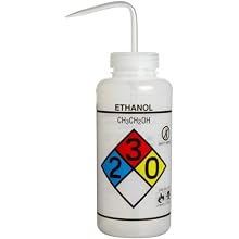 Bel-Art Scienceware LDPE 4-Color Wash Bottle, Right-to-Know Labeled, Vented