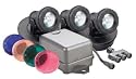 Danner 02393 Pondmaster Submersible Halogen Pond Lightset, Three Light with Transformer
