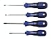 Wiha 46098 Screwdriver Set, Slotted And Phillips, 3K Cushion Grip Handles, 4 Piece
