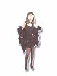 (Color Choices) Fringed Flapper Girl Costume (Boa, gloves, headpiece and stockings not included)