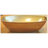 Gold Plastic Serving Bowl - 7 1/2 x 11 7/8