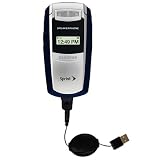 Retractable USB Cable for the Samsung A580 with Power Hot Sync and Charge capabilities - Gomadic Brand w/ TipExchange Technology