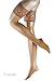 Falke Seidenglatt Shine Thigh Highs, Large, Powder