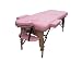 77 Long 3 Pad Pink Portable Massage Table with Free Adjustable Head Rest and Carry Case