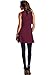 LeggingsQueen Women's Sleeveless Ruffle Front Tunic Top (BGD, Large)