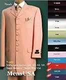 High Vest 7 Buttons SUIT 3PC FASHION ZOOT WITH VEST Cover Buttons Comes in 7 Colors $159