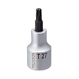 プロクソン(PROXXON) トルクスビットソケット 1/2" ショート(55mm) T27 No.83490