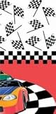 Checkered Flag Plastic Tablecover Race Car Party Theme Decoration