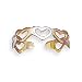Sterling Silver and 14 Karat Gold Plated Cut Out Heart Toe Ring