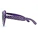 Womens Polka Dot Print Color Plastic Heart Shape Cutie Sunglasses Purple
