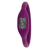 Golden Classic Women’s 2174_purple “Sporty Jelly” Skinny Purple Silicone Digital Watch