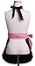 Flirty Aprons Midnight Bloom Girls Apron, Pink, Black and White
