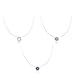 Sterling Silver Round Cut CZ Cubic Zirconia Bezel Set Solitaire Pendant Necklace