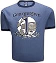 NCAA Vintage 1984 Georgetown Hoyas Basketball National Champions Blue Ringer Short Sleeve T-Shirt