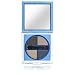 Elizabeth Arden Color Intrigue Eye Shadow Quad Ember, Sand Dune, Cool Blue, Sand Castle