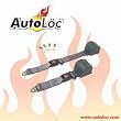 Autoloc SB2PRCH 2 Point Retractable Charcoal Lap Seat Belt (1 Belt)