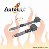 2 Point Retractable Charcoal Lap Seat Belt (1 Belt)