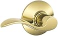 Schlage F10VACC605 Accent Passage Lever, Bright Brass