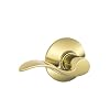Schlage F10VACC605 Accent Passage Lever, Bright Brass