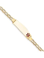 8 Inch 14k Gold Medical Jewelry Bracelet