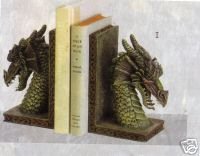 Fierce Dragon Bookends New