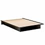 South Shore Furniture Basic Collection Full Platform Bed, Black