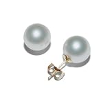14k Yellow Gold 9-10mm South Sea Pearl Stud Earrings