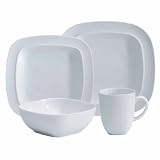 Denby White Square 16-Piece Dinnerware Set, Service for 4