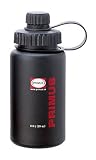 New North American Gear Primus Bottle Wide-Mouth Stainless Steel Black 0.6L Powder Coated Exterior Stainless Steel Drinking Water Bottle