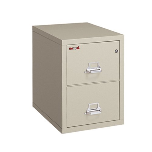 Fireproof Two Drawer Legal 25D Parchment