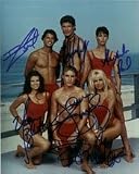Baywatch Autographed/Hand Signed 8x10 Photo By Pamela Anderson, Yasmine Bleeth, David Charvet, Jaaso