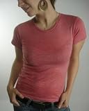 Ladies' Basic Burnout Crewneck T-Shirt