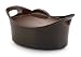 Rachael Ray Stoneware Bubble and Brown Casserole Dish, Chocolate, 4-Quart