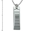Tungsten Carbide Pendant on 22" Steel Bead Chain