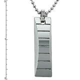 Tungsten Carbide Pendant on 22 Inch Bead Chain