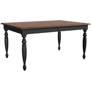 Color Cuisine Rectangular Leg Table With Leaf Compartment And 30