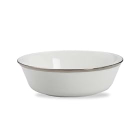Lenox Solitaire White Platinum Banded Bone China All Purpose Bowl by Lenox China