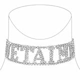 Ileana Creations Je t'aime Swarovski Crystal Choker