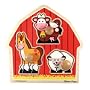 Melissa & Doug Deluxe Wooden Barnyard Animals Jumbo Knob Puzzle