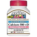 Calcium 500 mg + D - 90 tabs., (21st Century)