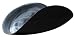 Sea Glasbruk New Wave Curved Centerpiece Bowl Black Medium