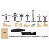 Buy 00-110B, 8-Piece Ogee Arched Door Crown Template Router Bit System With FREE... by infinity Tools