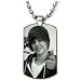Justin Bieber Style 2 Dogtag Pendant Necklace w/Chain and Giftbox
