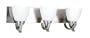 Yosemite Home Decor 96993SN 17-Inch 3-Light Bathroom Vanity, Satin Nickel