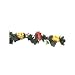 Garland with Beautiful Yellow Peonies and Greenery