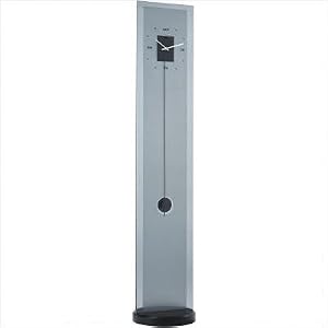 Floor Clock with Pendulum in Polished Chrome